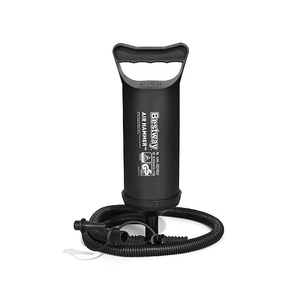 Bomba De Ar Manual 30cm Com 3 Bicos Adaptadores Bestway
