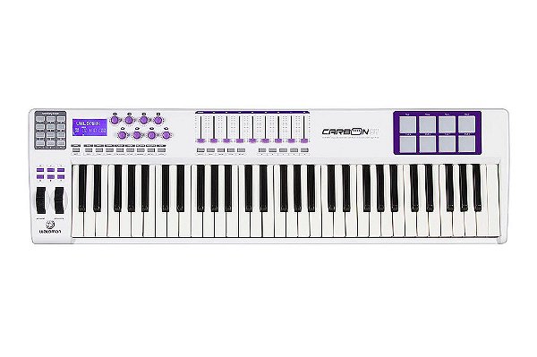 Teclado Controlador Waldman Carbon 61 Teclas Usb/Midi Com Pads