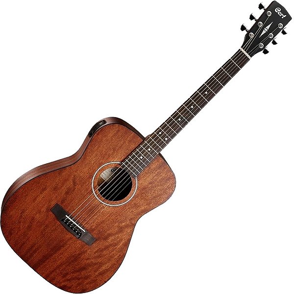 Violão Cort AF510MEDX OP Folk Afinador Mahogany