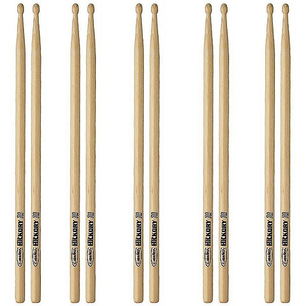 5 Pares de Baquetas C.Ibanez 7ADRH Dragon Hickory Madeira 7A