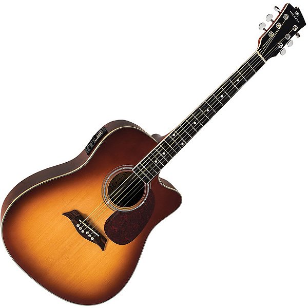 Violão Eletroacústico Michael Folk Cordas Aço Vm921 Dtc Mahogany Sunburst Satin