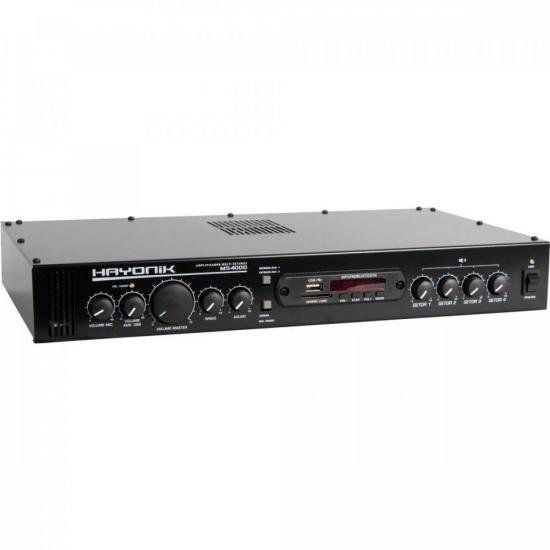Amplificador Hayonik MS4000 400W RMS Multi Setores