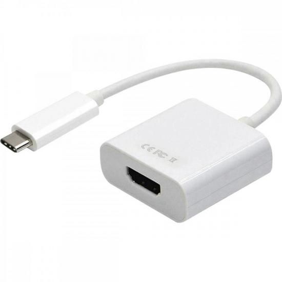 Adaptador USB Tipo C Macho Para HDMI Femea ADAP0056 Branca Storm