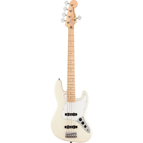 Contrabaixo Fender Squier Affinity Jazz Bass V 5 Cordas Olympic White