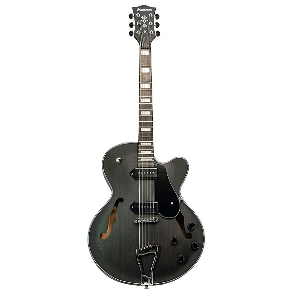 Guitarra Semi Acústica Waldman Hollow Body GHJ190 GYM Grey Mahogany Fosco