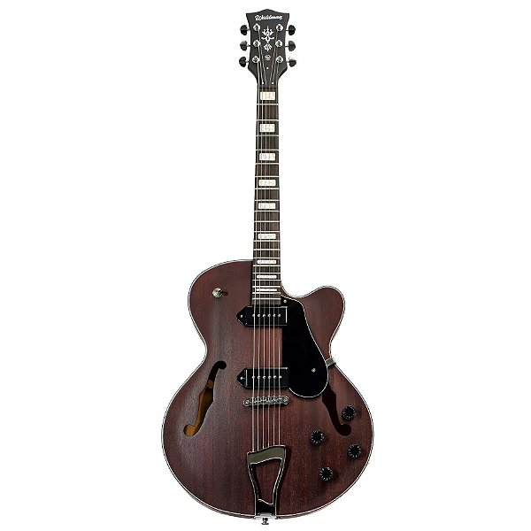 Guitarra Semi Acústica Waldman Hollow Body GHJ190 RDM Red Mahogany Fosco