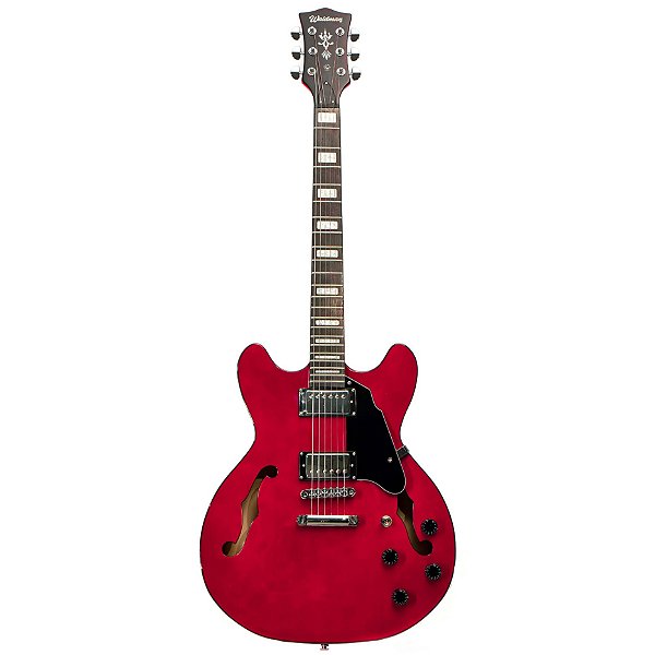 Guitarra Semi Acústica Waldman Semi Hollow GHO100 RD Vermelho