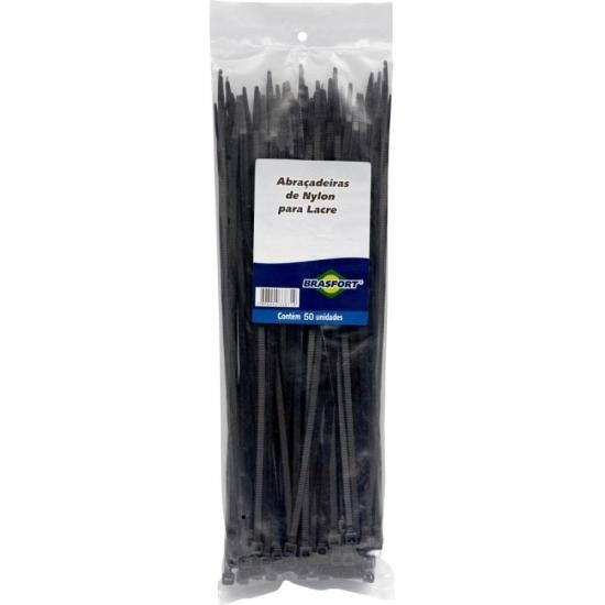 Abraçadeira Nylon 7,6x400mm Preta Brasfort