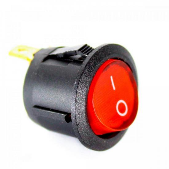Chave Gangorra 6A 3 Terminais Vermelho CHVS0026 Storm