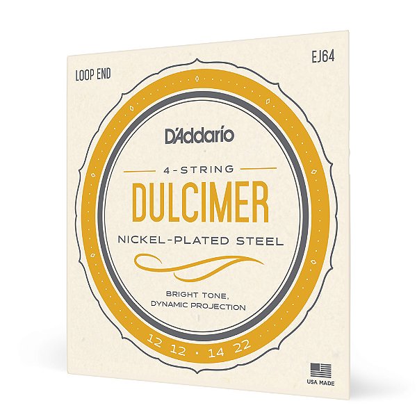 Encordoamento Dulcimer DAddario Nickel Plated Steel EJ64