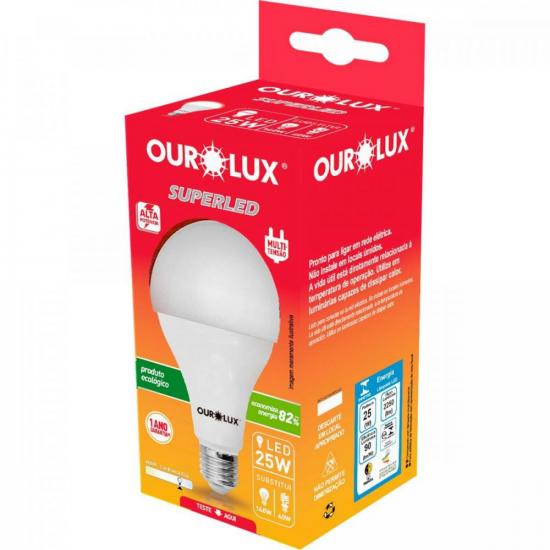 Lâmpada LED 25W Superled Bivolt Branca OUROLUX