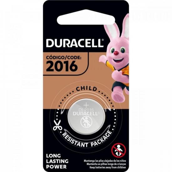 Pilha Moeda Lithium 3v CR2016 (C/1 Pilha) Duracell