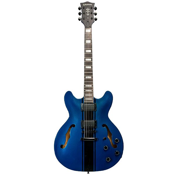 Guitarra Semi Acústica Waldman Semi Hollow GHO220S MLB Metallic Blue