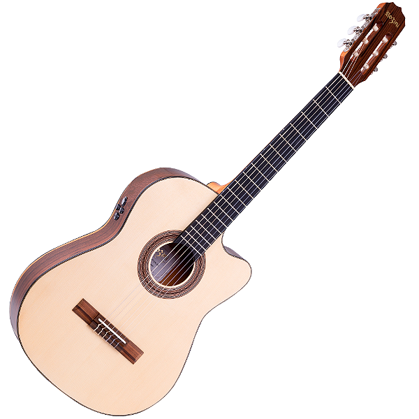 Violão Studio Rozini RX515 RE2.N.CT.LP Flat Ativo Nylon