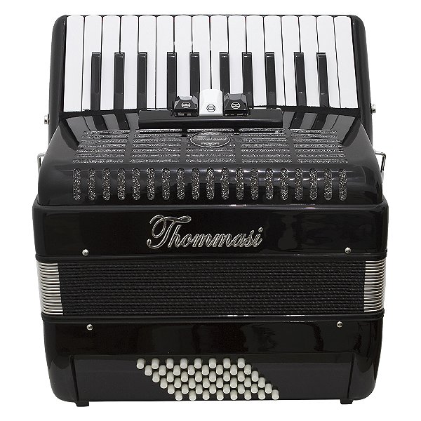 Acordeon 48 Baixos 26 Teclas Ta 4803 Preto Thommasi