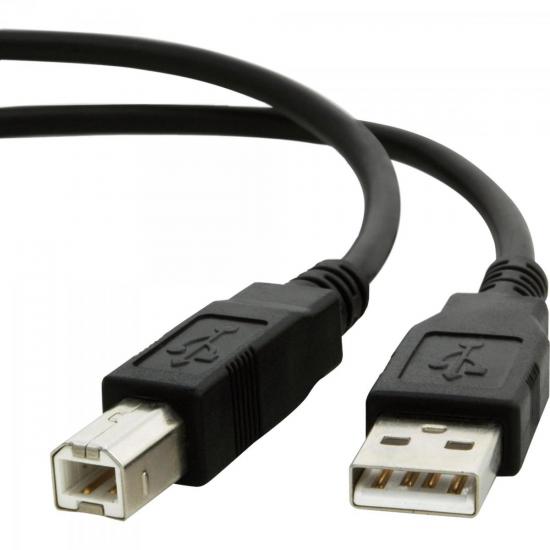 Cabo de Dados USB 2.0 A Macho x USB 2.0 B Macho 10m Preto Storm