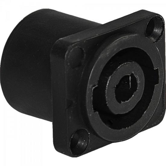 Conector Speakon Fêmea 4 Pólos Painel PGSP0001 Preto Storm - PCT / 10