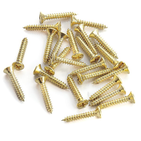 Parafuso Suporte Jack Dourado WO2.5X15-GD (24 Peças) Spirit