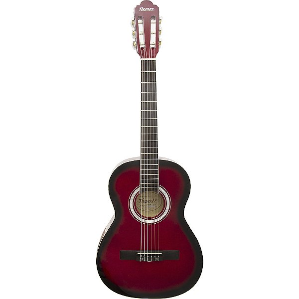 Violão Acústico Infantil De Nylon Para Destros Com Tensor Tcg 360 Vermelho Thomaz