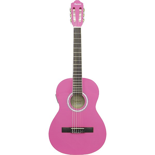 Violão Eletroacústico Kids De Nylon Tcg 360 Eq Rosa Thomaz