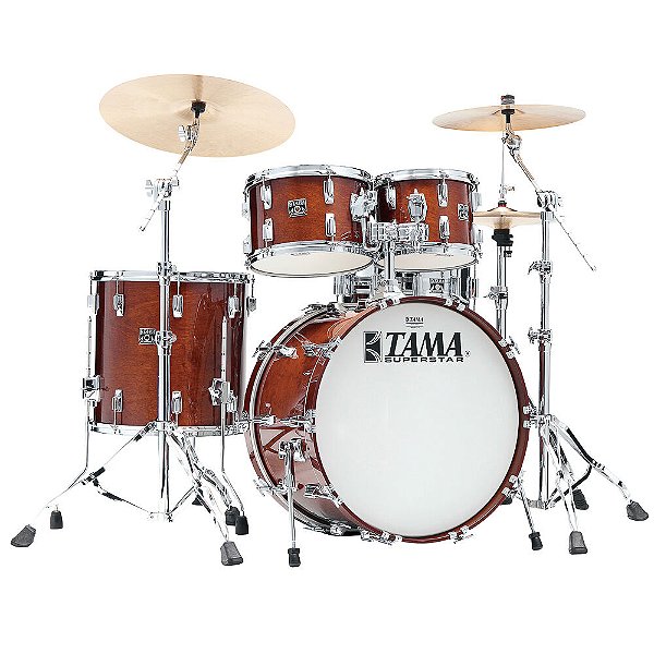 Tama 50th Anniversary Limited SU42RS-SMH Superstar Reedição Super Mahogany - Shellkit - marrom