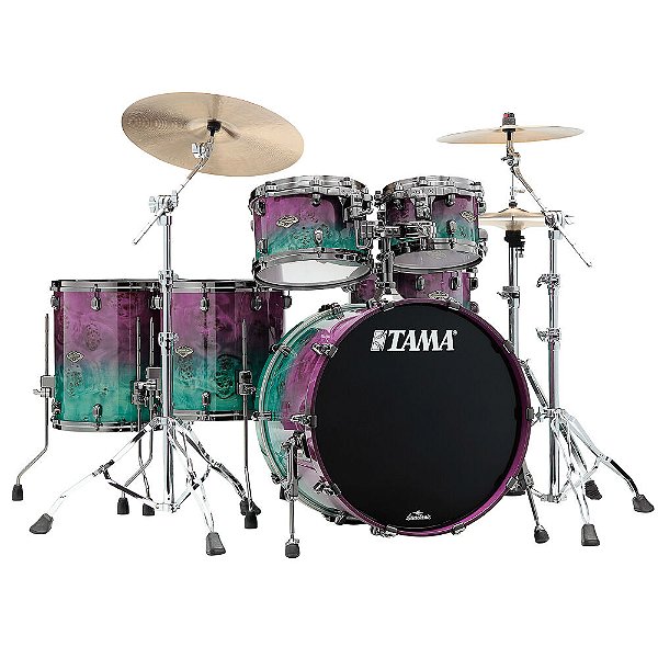Tama Starclassic Walnut Birch Standard Fusion Mappa Burl - Conjunto de Bateria Acústica Edição Limitada