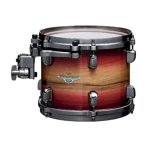 Tom 8x6 (Ruby Pacific Walnut Burst Hardware Smoked Black Nickel) Tama Starclassic Maple MET0806U-LRWB