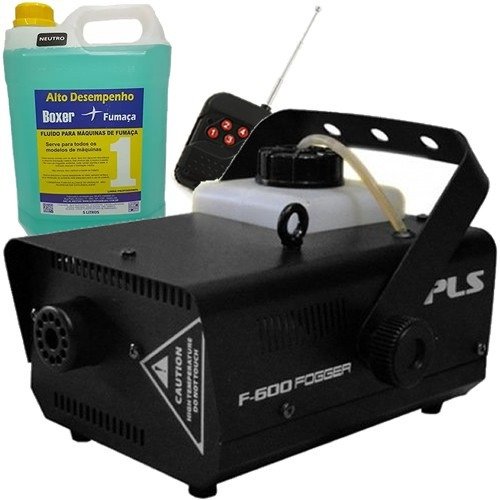 Máquina De Fumaça + Fluído 5l F600 Fogger Pls