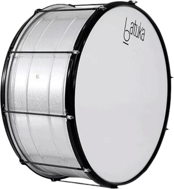 Bumbo Fuzileiro 30x22" Alumisteel 10 Afinações Aro Preto 60020