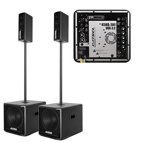 Combo Completo Vertical Line DATREL KSWA-300 + VOX4.0