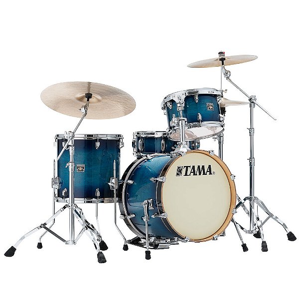 Bateria Shell Pack (4 Tambores) Bumbo 18 (Azul Blue Lacquer Burst) Tama Superstar Classic CL48S-BAB