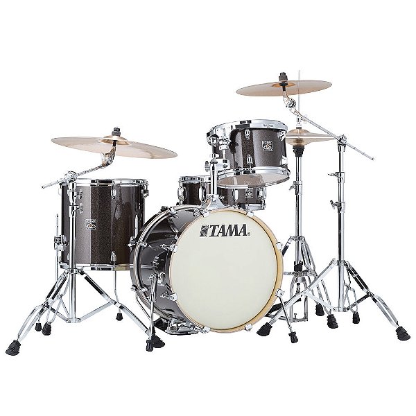 Bateria Shell Pack (4 Tambores) Bumbo 18 (Midnight Gold Sparkle) Tama Superstar Classic CK48S-MGD