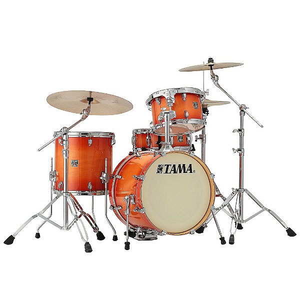 Bateria Shell Pack (4 Tambores) Bumbo 18 (Tangerine Lacquer Burst) Tama Superstar Classic CL48S-TLB