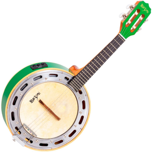 Banjo Ativo Rozini Color Verde RJ11.AT.VD Equalizador GC-2