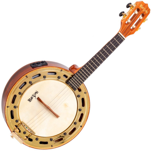 Banjo Rozini Profissional EQ GC-2 RJ12.AT.N.J Jacarandá