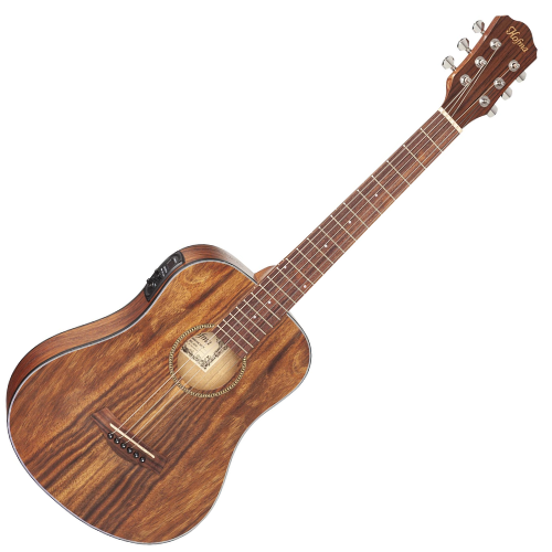 Violão Eletroacústico Hofma Baby HBB-34K Kahiyang STNT Natural Fosco