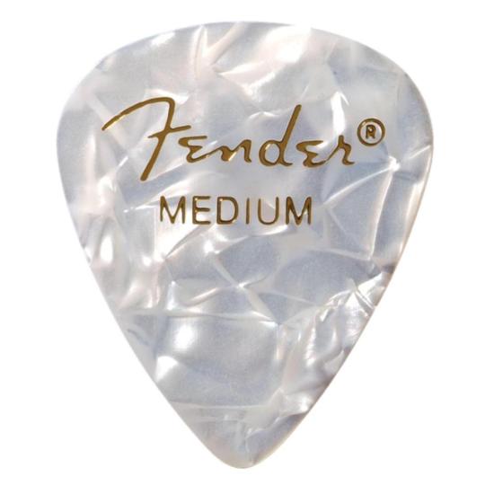 Palheta Fender Medium 351 Premium White Moto (C/144) - PCT / 144