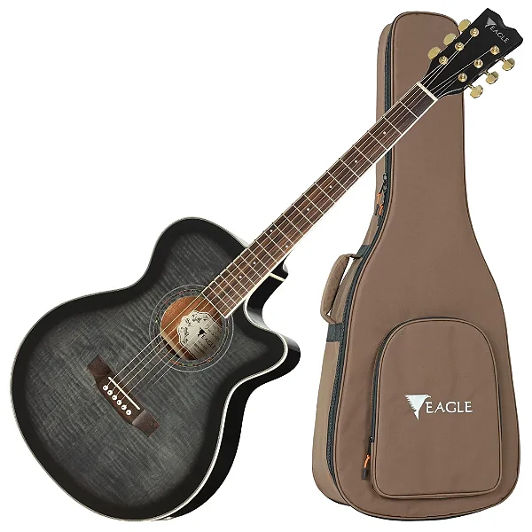 Violão Eletroacústico Eagle CH70 BKB Black Sunburst