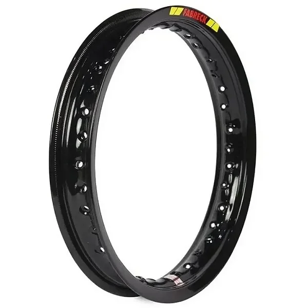Aro de Roda 2.50 X 10 Alumínio Preto Brilhante - Fabreck