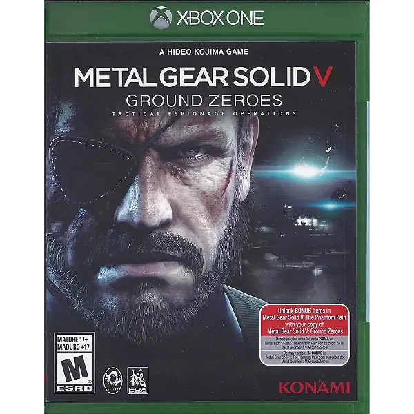 Metal Gear Solid V: Ground Zeroes Xbox One Mídia Física