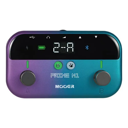 Pedaleira Para Baixo e Guitarra 128 Efeitos M1 Mooer