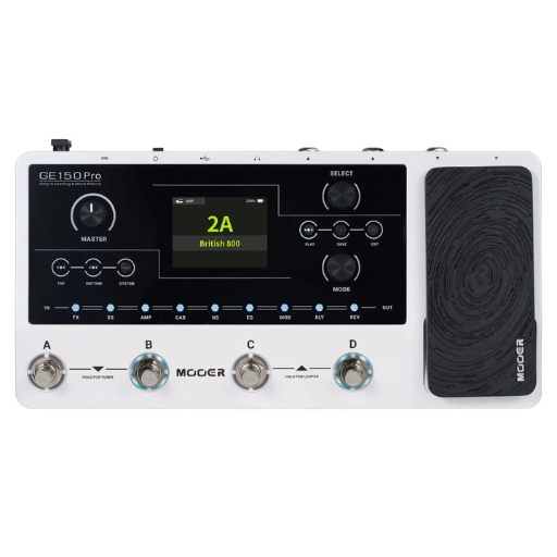 Pedaleira Multiefeitos Mooer GE150 PRO para Guitarra