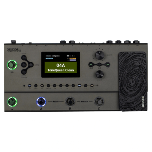 Pedaleira Multiefeitos Mooer GE200 PRO para Guitarra
