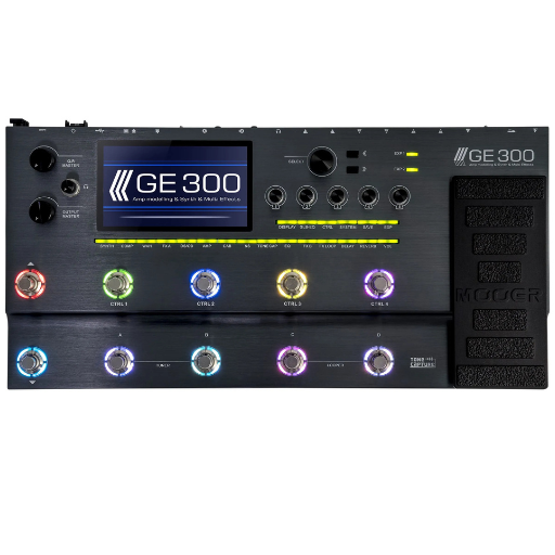 Pedaleira Multiefeitos Mooer GE300 para Guitarra