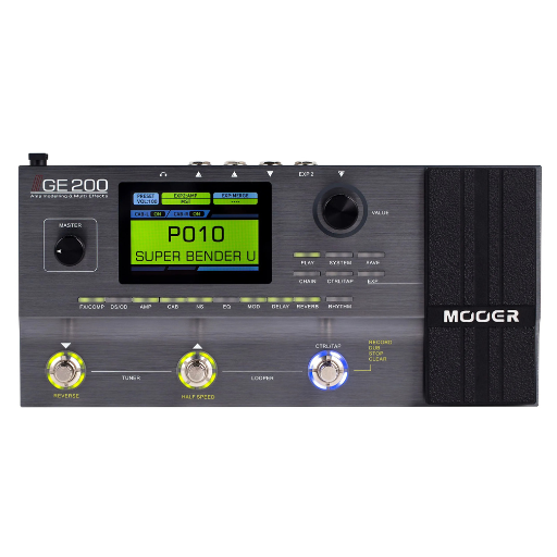 Pedaleira Multiefeitos Mooer GE200 para Guitarra