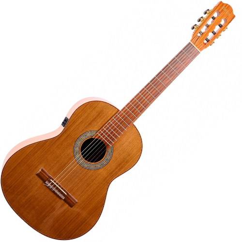 Violão Eletroacústico Rozini Virtuoso Clássico RX236.FC2.N.CD com Tampo Maciço e Fishman Clásica II