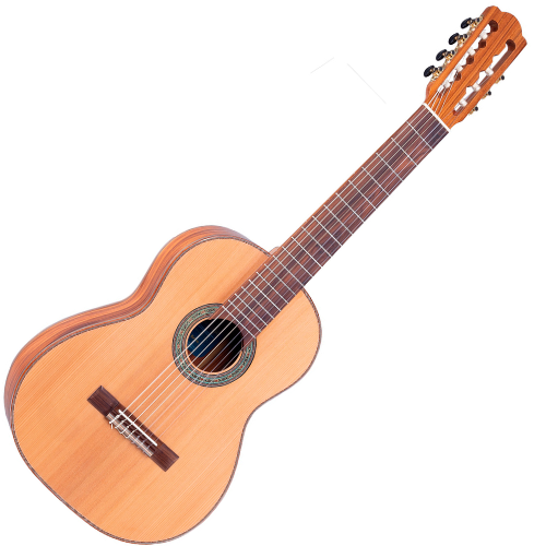 Violão Acústico Rozini Virtuoso 7 Cordas Clássico RX237.AC.N.CD com Tampo Maciço em Cedro Canadense