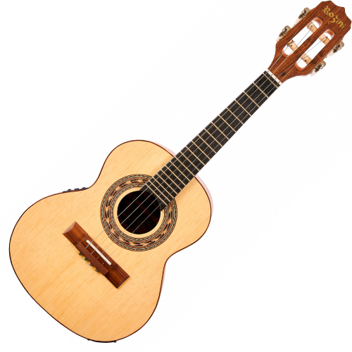 Cavaco Eletroacústico Rozini Zé Cavaquinho RC19.EGC.F.CD com Tampo Maciço em Marupá e Rozini GC-2
