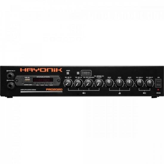 Amplificador Hayonik PRO2020 200W RMS - Potência e Qualidade de Som para Profissionais
