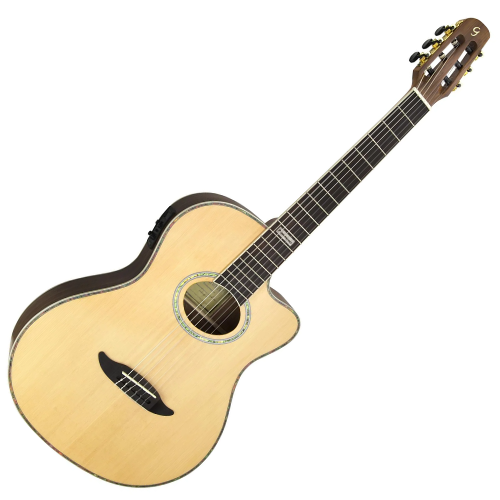 Violão Giannini GNF3S Eletroacústico Nylon Natural Satin - Qualidade e Som Incríveis